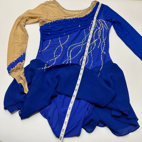 New Girl Figure Skating Dress Girl Size M with Hair Scrunchies (155~165cm) - Picture 11 of 12